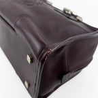 LOEWE ロエベ アマソナ28 ハンドバッグ アナグラム ブラウン レザー ヴィンテージ レディース 【中古】