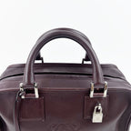 LOEWE ロエベ アマソナ28 ハンドバッグ アナグラム ブラウン レザー ヴィンテージ レディース 【中古】