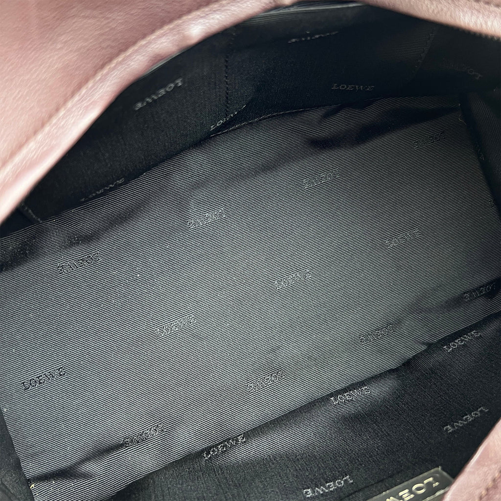 LOEWE ロエベ アマソナ28 ハンドバッグ アナグラム ブラウン レザー ヴィンテージ レディース 【中古】