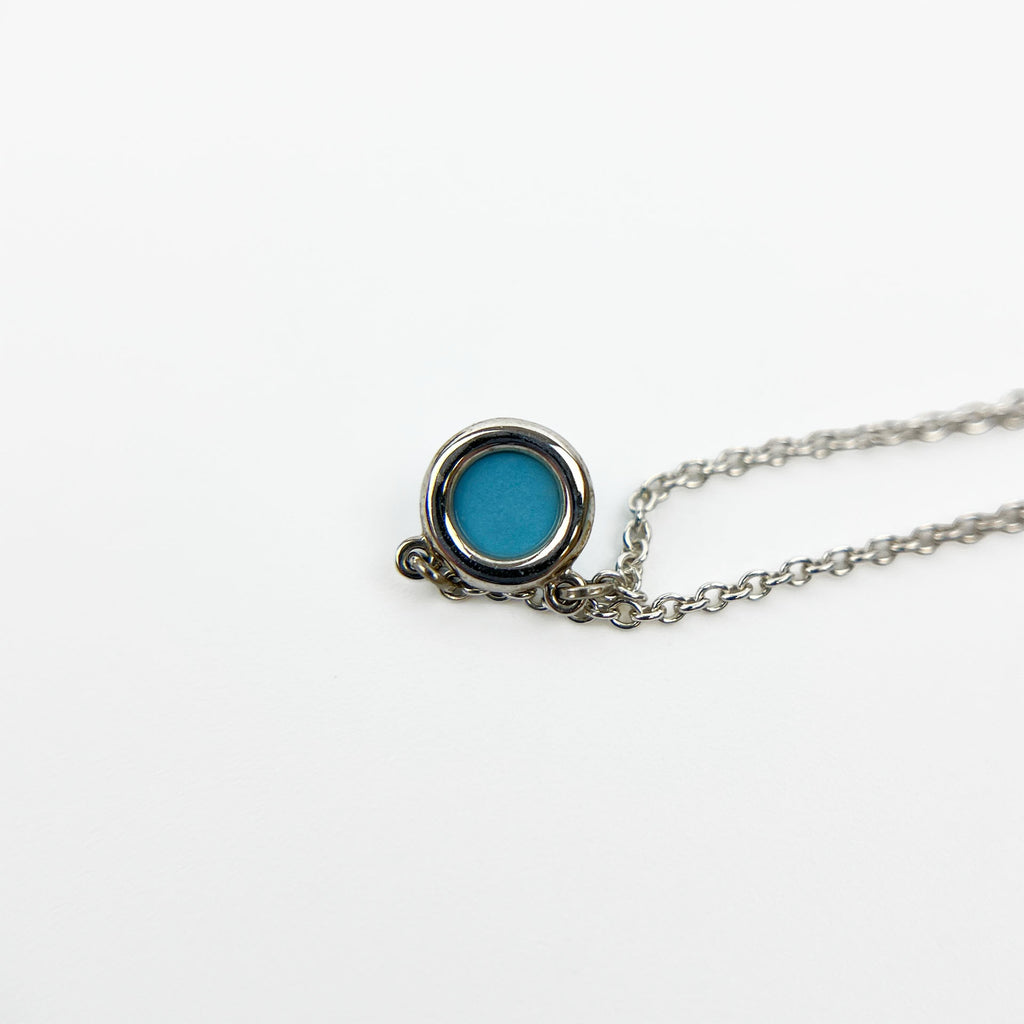 TIFFANY ティファニー エルサ ペレッティ カラー バイ ザ ヤード ターコイズ ペンダント ネックレス アクセサリー シルバー ヴィンテージ レディース 【中古】