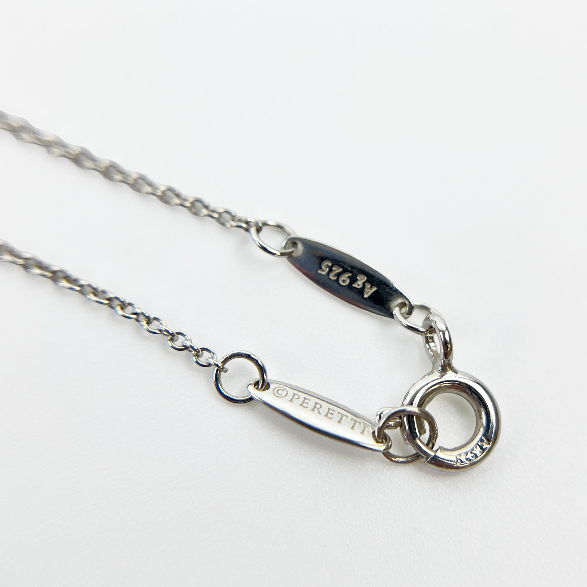 TIFFANY ティファニー エルサ ペレッティ カラー バイ ザ ヤード ターコイズ ペンダント ネックレス アクセサリー シルバー ヴィンテージ レディース 【中古】