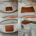 COACH コーチ アップサイクル ウーブン エルゴ C3856 ワンショルダー バッグ マルチカラー ブラウン レザー レディース 【中古】