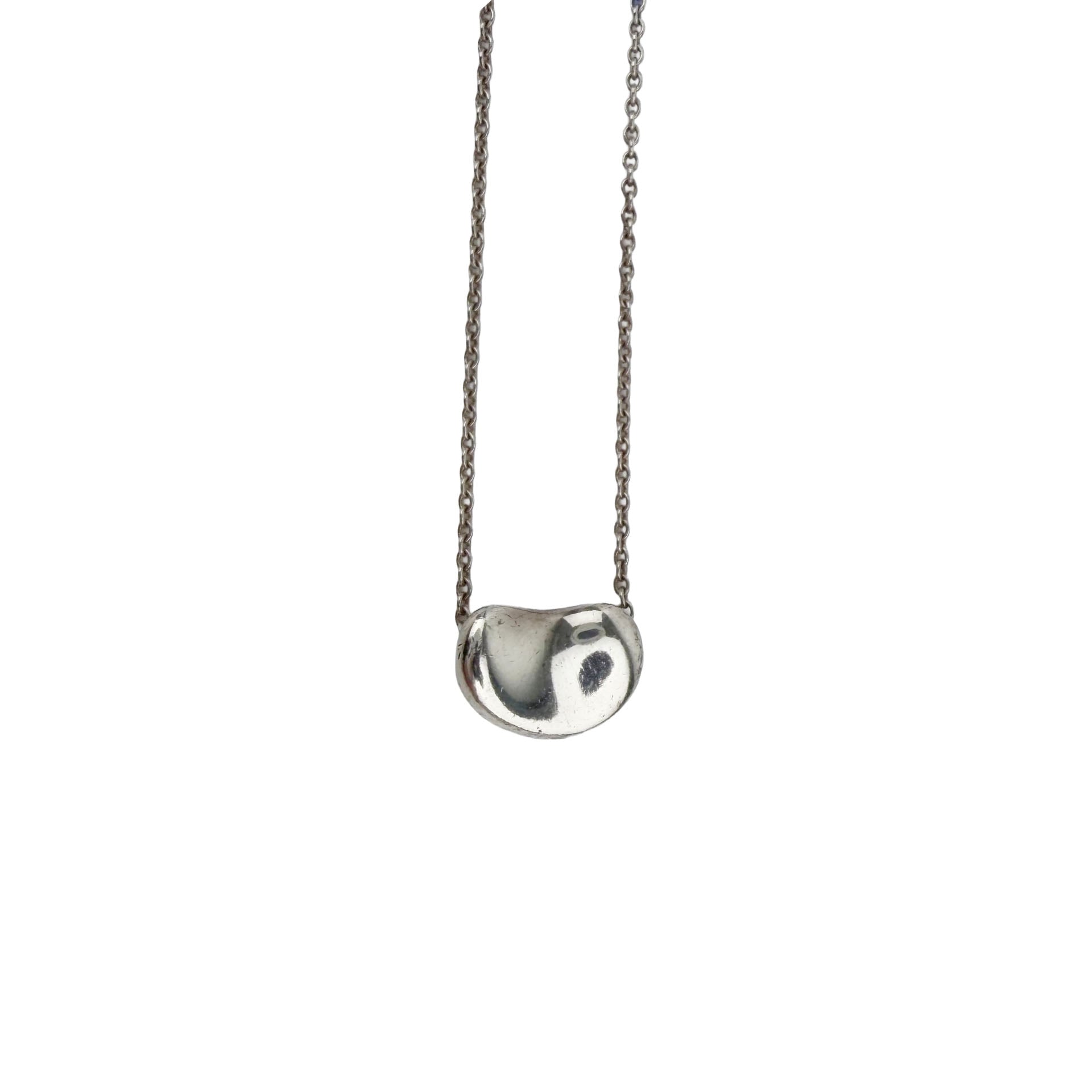 TIFFANY ティファニー ビーン エルサ ペレッティ ペンダント ネックレス シルバー 925 アクセサリー ヴィンテージ レディース 【中古】