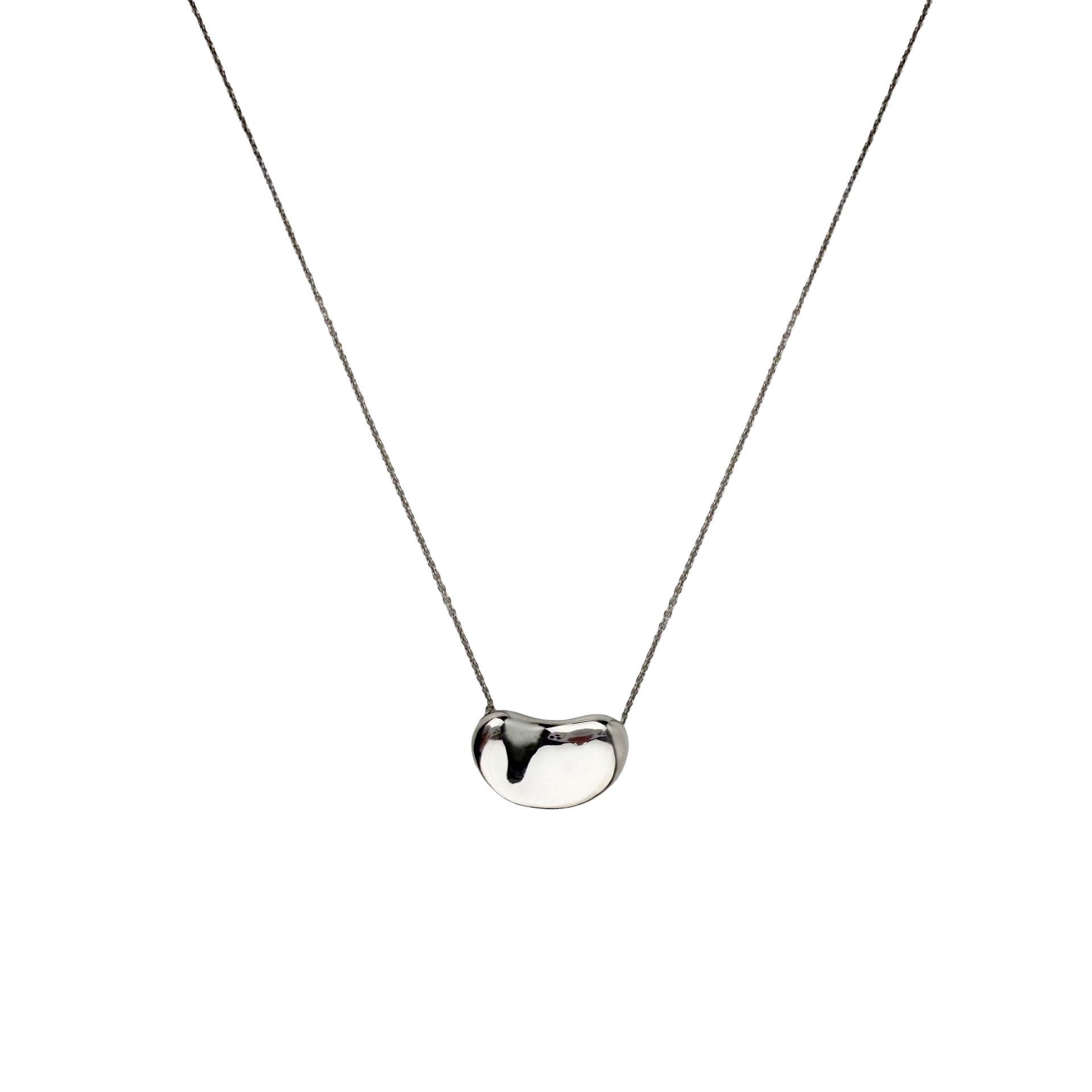 TIFFANY ティファニー ビーン エルサ ペレッティ ペンダント ネックレス シルバー 925 アクセサリーヴィンテージ レディース 【中古】