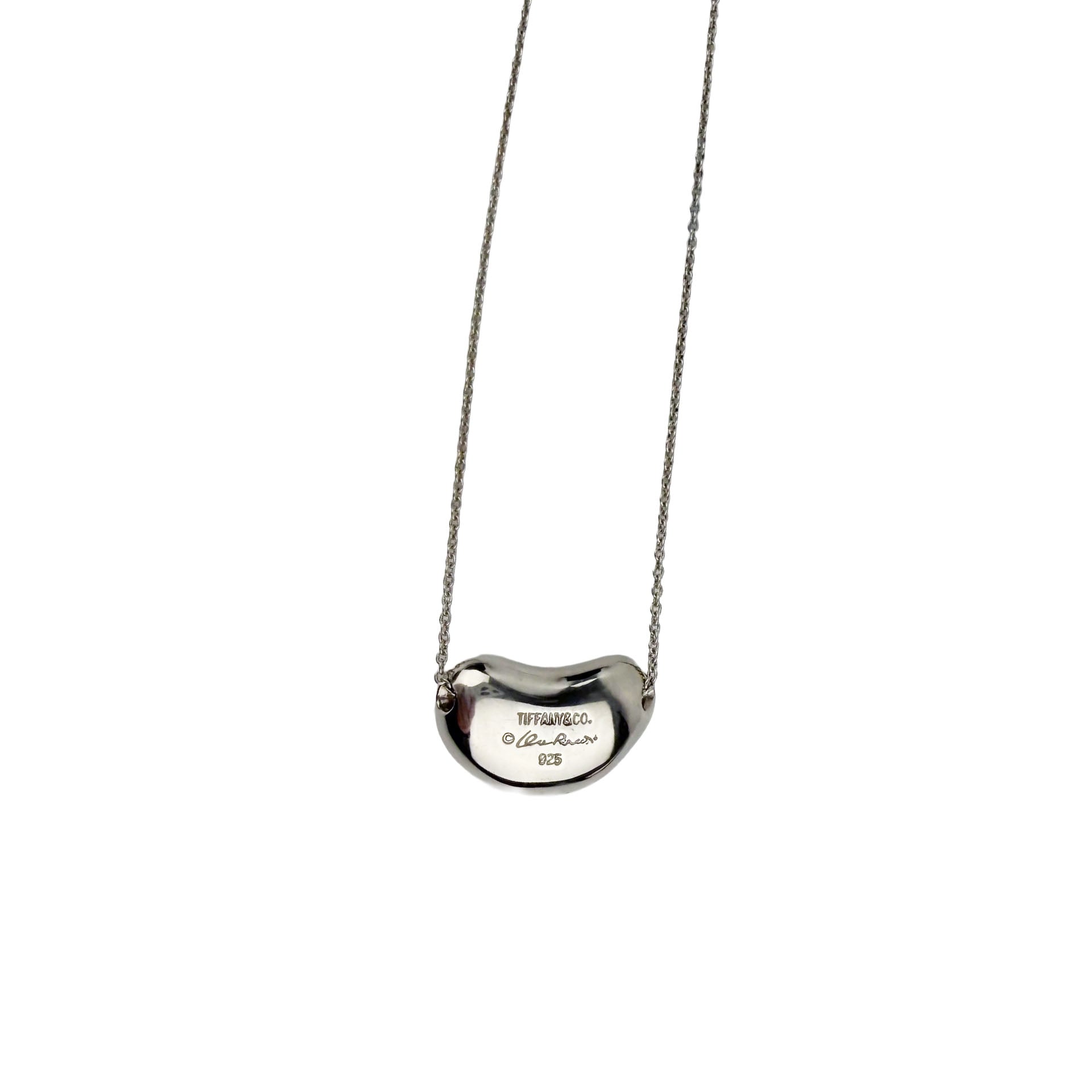 TIFFANY ティファニー ビーン エルサ ペレッティ ペンダント ネックレス シルバー 925 アクセサリーヴィンテージ レディース 【中古】