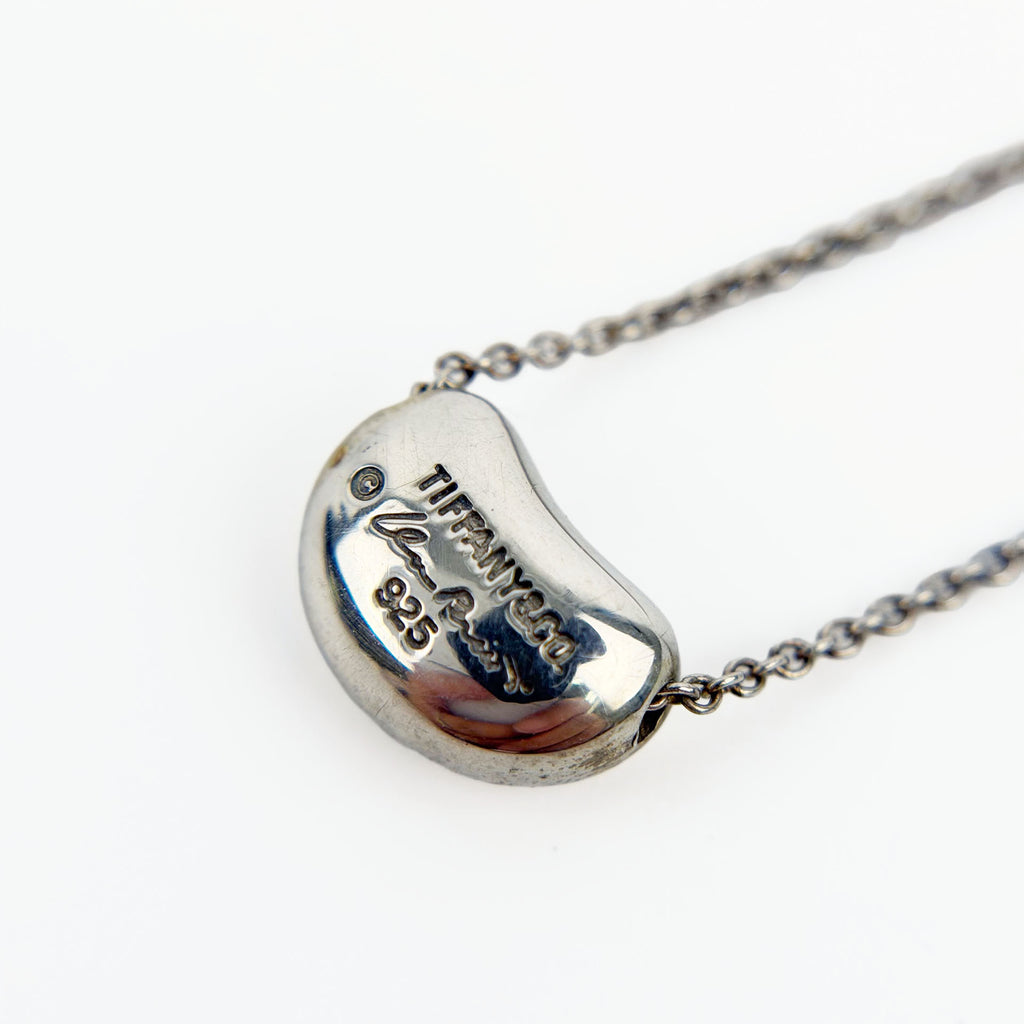 TIFFANY ティファニー ビーン エルサ ペレッティ ペンダント ネックレス 925 シルバー アクセサリー ヴィンテージ レディース 【中古】