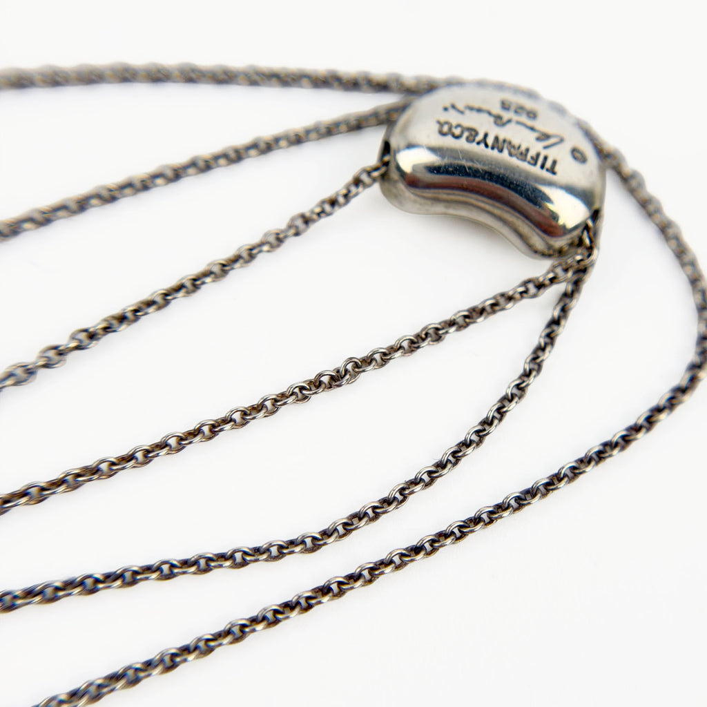 TIFFANY ティファニー ビーン エルサ ペレッティ ペンダント ネックレス 925 シルバー アクセサリー ヴィンテージ レディース 【中古】