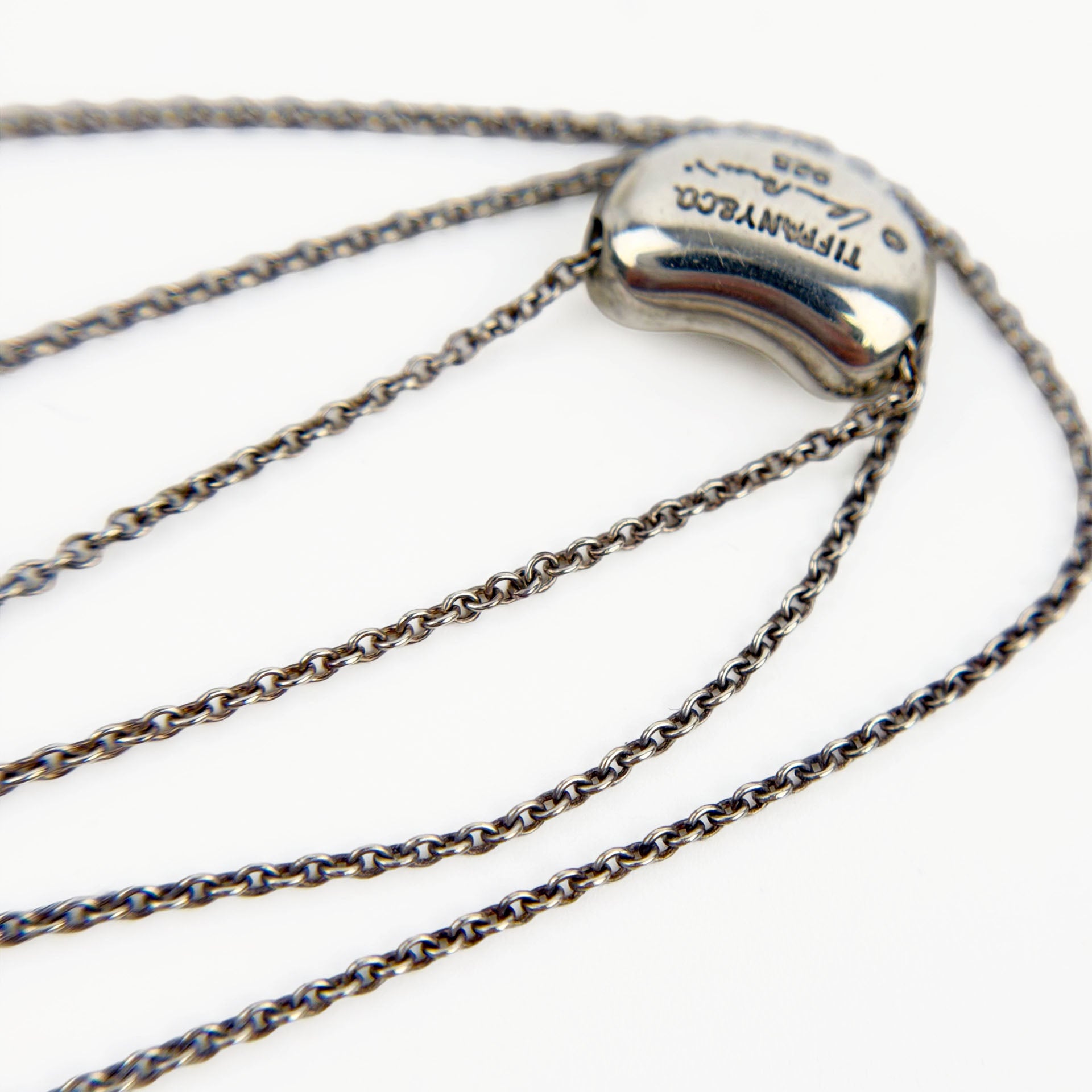 TIFFANY ティファニー ビーン エルサ ペレッティ ペンダント ネックレス 925 シルバー アクセサリー ヴィンテージ レディース 【中古】