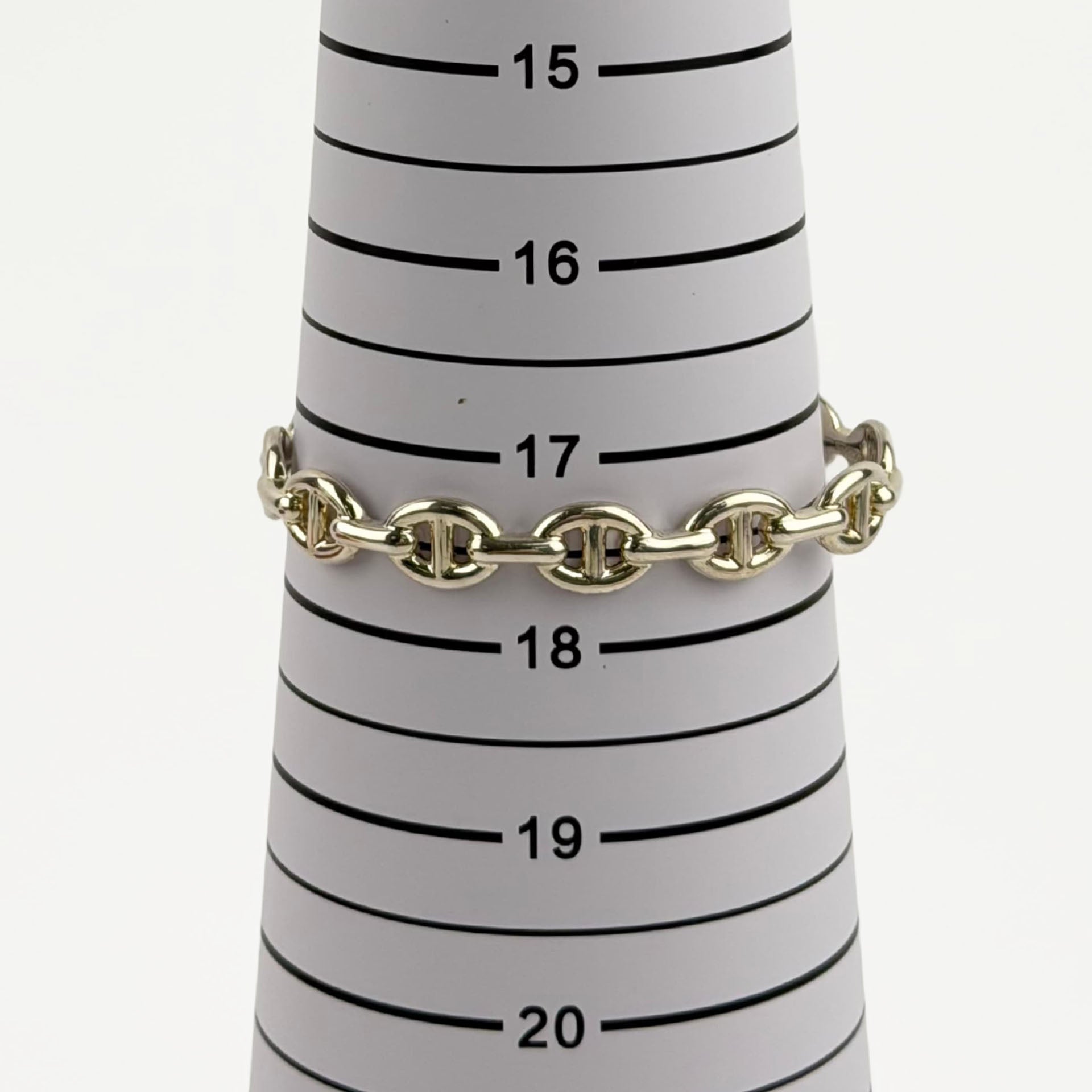 HERMES エルメス シェーヌダンクル アンシェネ バングル ブレスレット SH Ag 925 シルバー ヴィンテージ レディース 【中古】