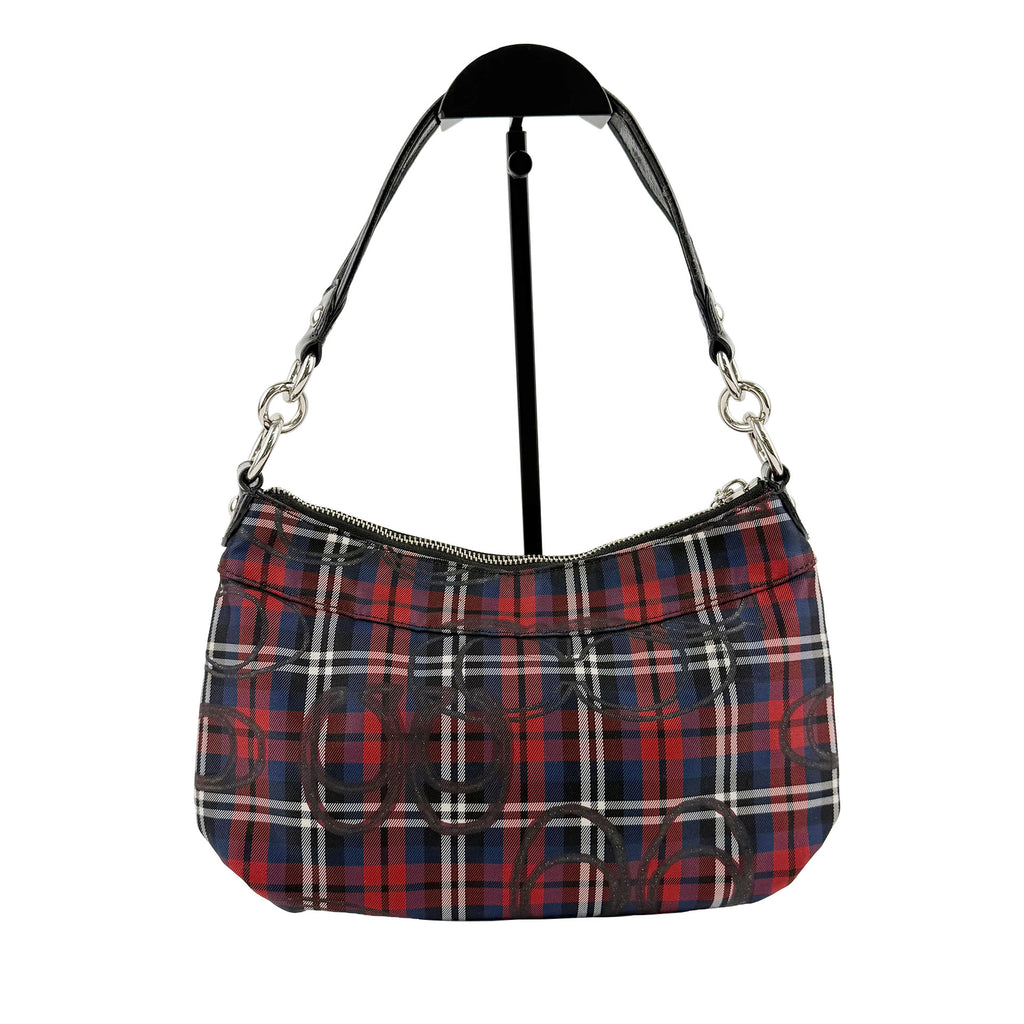 COACH コーチ ショルダーバッグ ハンドバッグ マルチカラー キャンバス ヴィンテージ レディース 【中古】