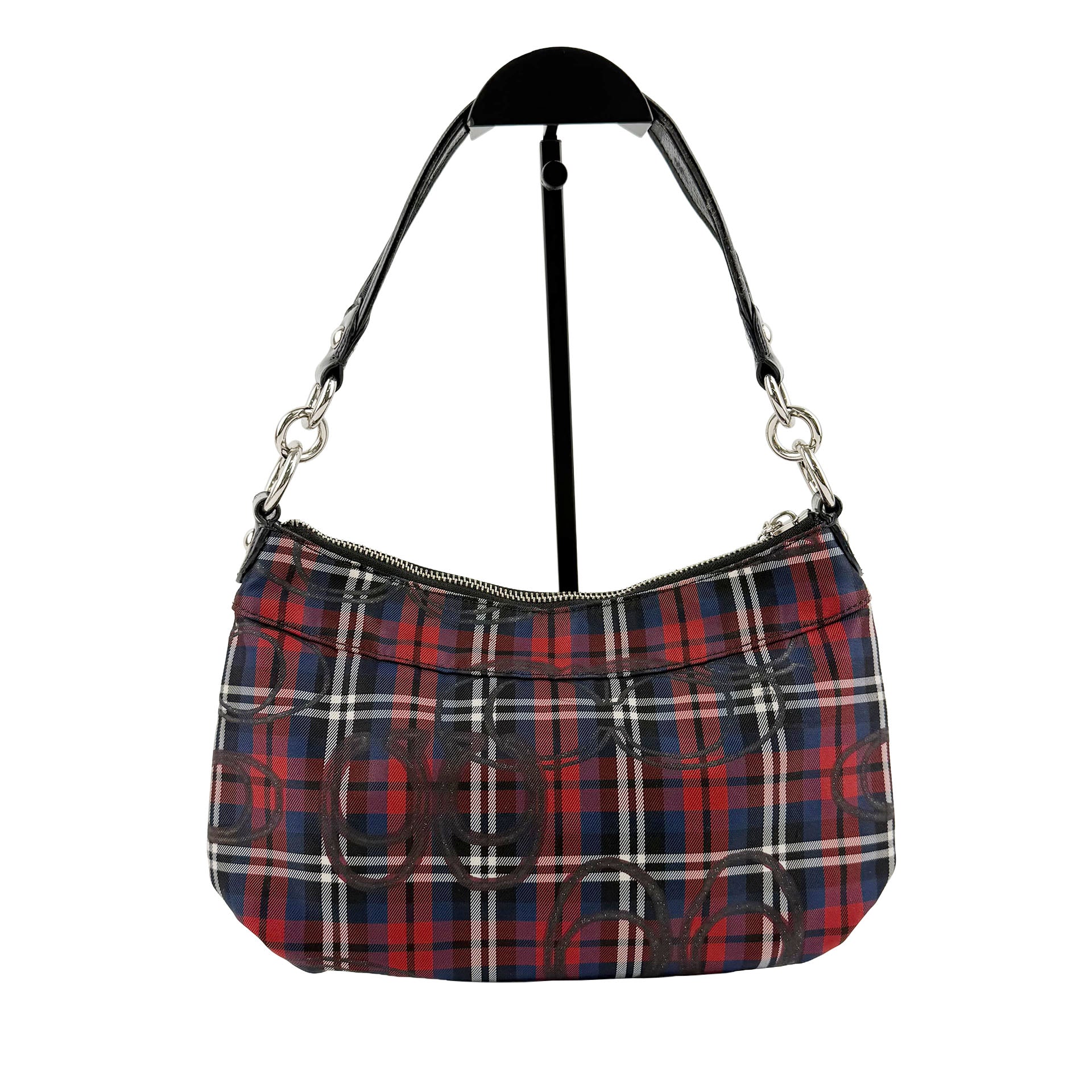 COACH コーチ ショルダーバッグ ハンドバッグ マルチカラー キャンバス ヴィンテージ レディース 【中古】