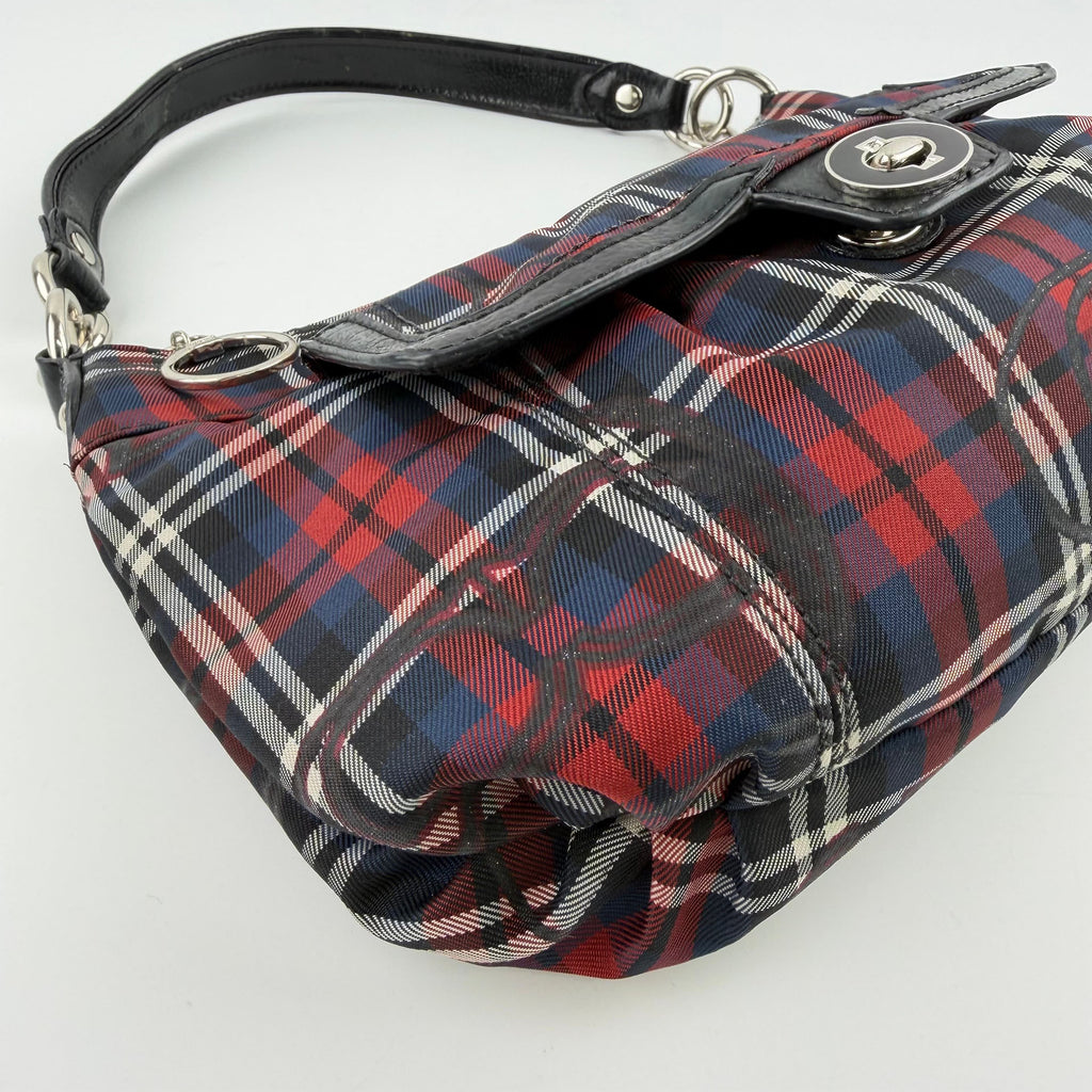 COACH コーチ ショルダーバッグ ハンドバッグ マルチカラー キャンバス ヴィンテージ レディース 【中古】