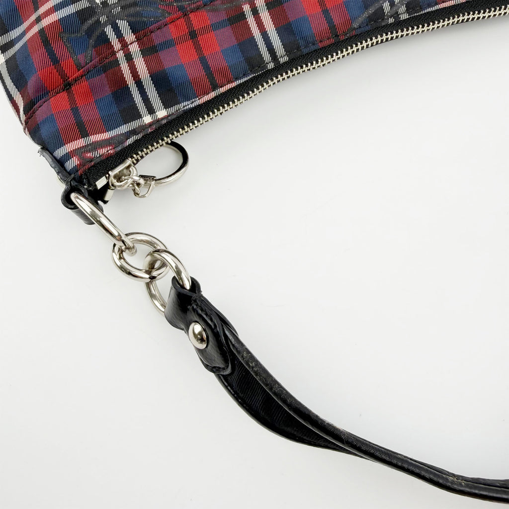 COACH コーチ ショルダーバッグ ハンドバッグ マルチカラー キャンバス ヴィンテージ レディース 【中古】