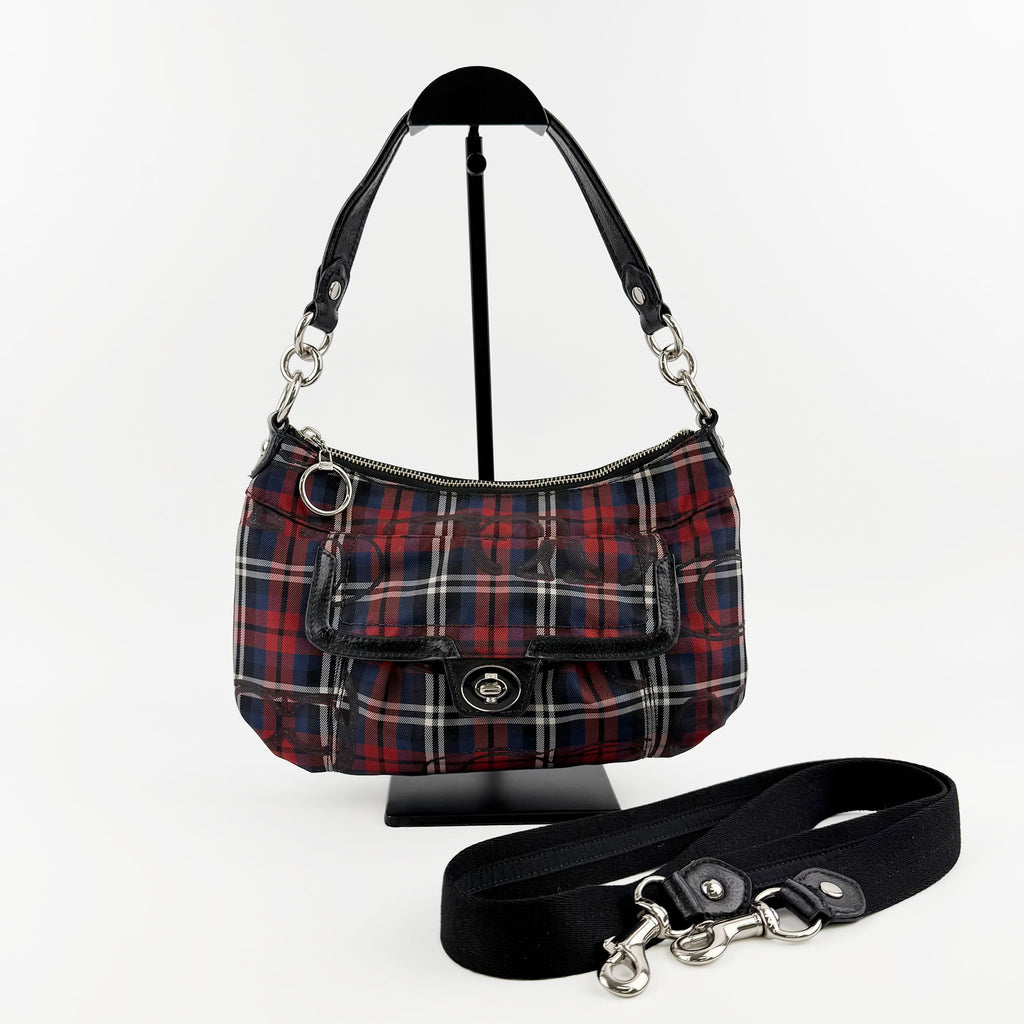 COACH コーチ ショルダーバッグ ハンドバッグ マルチカラー キャンバス ヴィンテージ レディース 【中古】