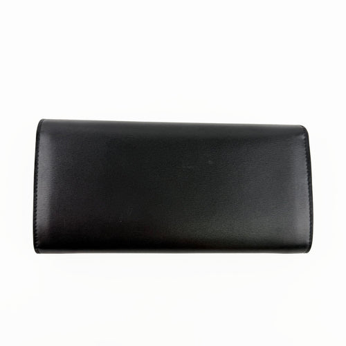 CELINE セリーヌ トリオンフ 財布 ブラック レザー ヴィンテージ レディース 【中古】