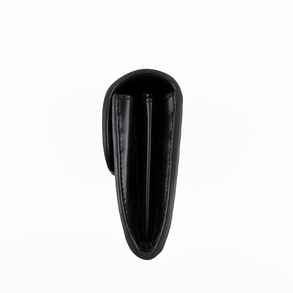 CELINE セリーヌ トリオンフ 財布 ブラック レザー ヴィンテージ レディース 【中古】