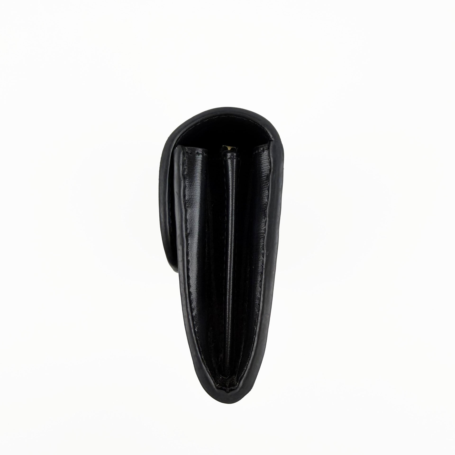 CELINE セリーヌ トリオンフ 財布 ブラック レザー ヴィンテージ レディース 【中古】