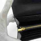 CELINE セリーヌ トリオンフ 財布 ブラック レザー ヴィンテージ レディース 【中古】