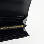 CELINE セリーヌ トリオンフ 財布 ブラック レザー ヴィンテージ レディース 【中古】