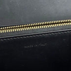 CELINE セリーヌ トリオンフ 財布 ブラック レザー ヴィンテージ レディース 【中古】