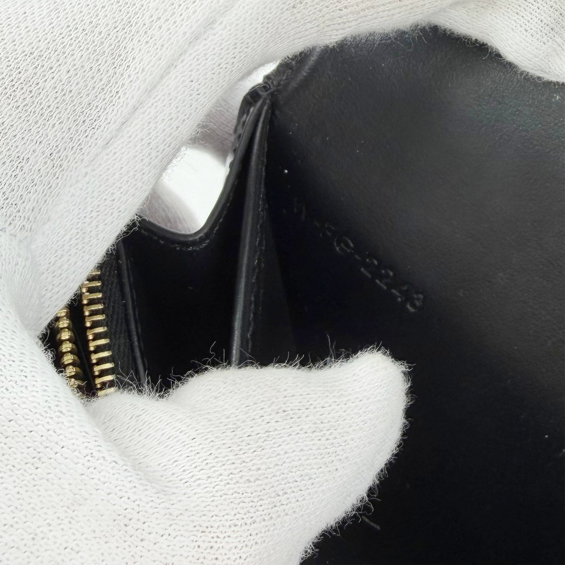 CELINE セリーヌ トリオンフ 財布 ブラック レザー ヴィンテージ レディース 【中古】