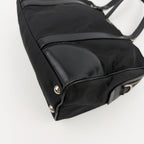 PRADA プラダ ショルダーバッグ ブラック ナイロン レザー ヴィンテージ レディース 【中古】