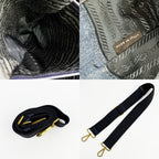 PRADA プラダ カナパ トートバッグ ショルダーバッグ デニム ブルー ヴィンテージ レディース 【中古】