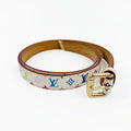 LOUIS VUITTON ルイヴィトン モノグラム マルチカラー サンチュール ベルト M9272W LB0043 ヴィンテージ レディース 【中古】