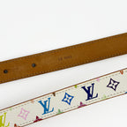 LOUIS VUITTON ルイヴィトン モノグラム マルチカラー サンチュール ベルト M9272W LB0043 ヴィンテージ レディース 【中古】