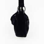 PRADA プラダ ショルダーバッグ ブラック ベルベット ヴィンテージ レディース 【中古】