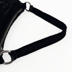 PRADA プラダ ショルダーバッグ ブラック ベルベット ヴィンテージ レディース 【中古】