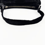 PRADA プラダ ショルダーバッグ ブラック ベルベット ヴィンテージ レディース 【中古】