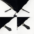 PRADA プラダ ショルダーバッグ ブラック ベルベット ヴィンテージ レディース 【中古】