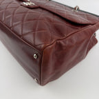 CHANEL シャネル ココマーク マトラッセ チェーントートバッグ ショルダーバッグ レッド レザー 20番台 ヴィンテージ レディース 【中古】