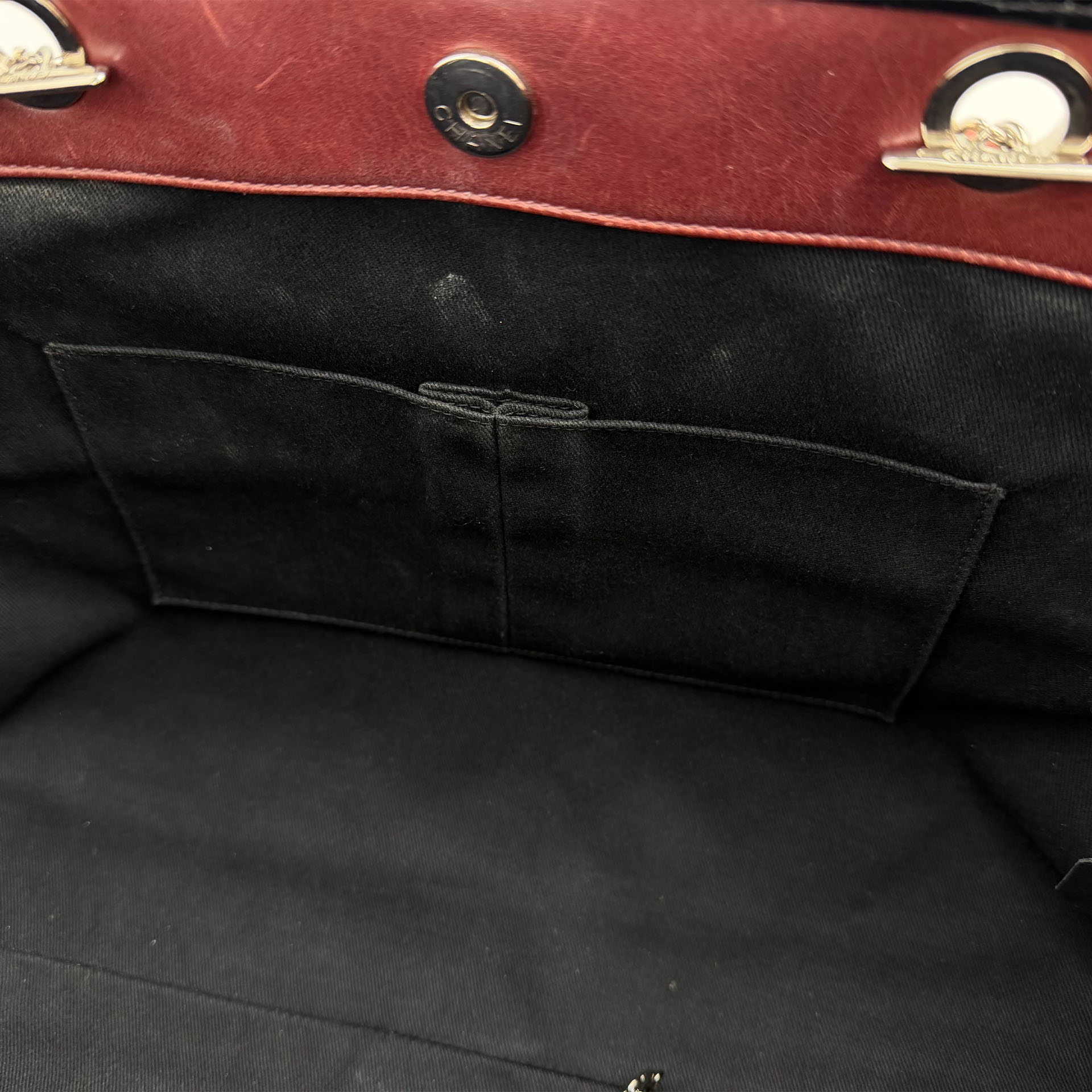 CHANEL シャネル ココマーク マトラッセ チェーントートバッグ ショルダーバッグ レッド レザー 20番台 ヴィンテージ レディース 【中古】