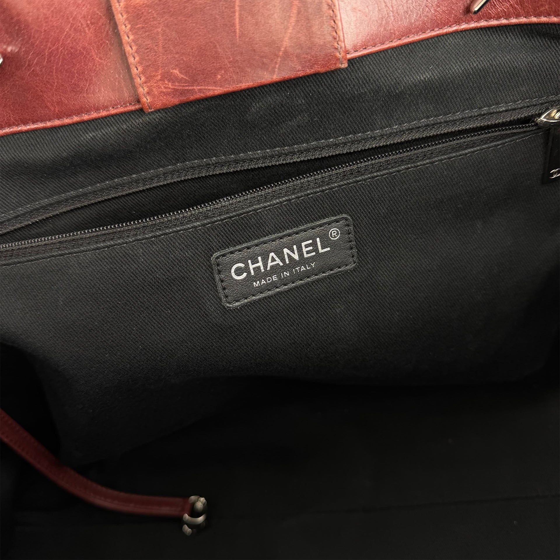 CHANEL シャネル ココマーク マトラッセ チェーントートバッグ ショルダーバッグ レッド レザー 20番台 ヴィンテージ レディース 【中古】