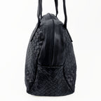 Bottega Veneta ボッテガヴェネタ イントレチャート トートバッグ ショルダーバッグ ブラック レザー ヴィンテージ レディース 【中古】