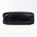 Bottega Veneta ボッテガヴェネタ イントレチャート トートバッグ ショルダーバッグ ブラック レザー ヴィンテージ レディース 【中古】