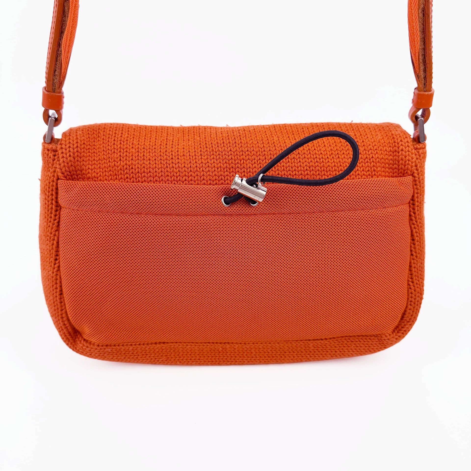 PRADA プラダ ショルダーバッグ オレンジ ニット ヴィンテージ レディース 【中古】