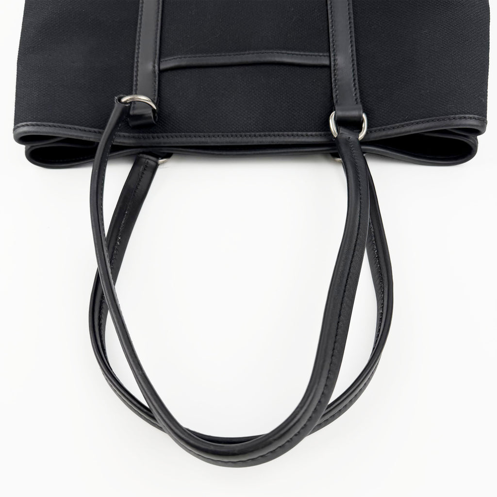 PRADA プラダ トートバッグ キャンバス ブラック ヴィンテージ レディース 【中古】