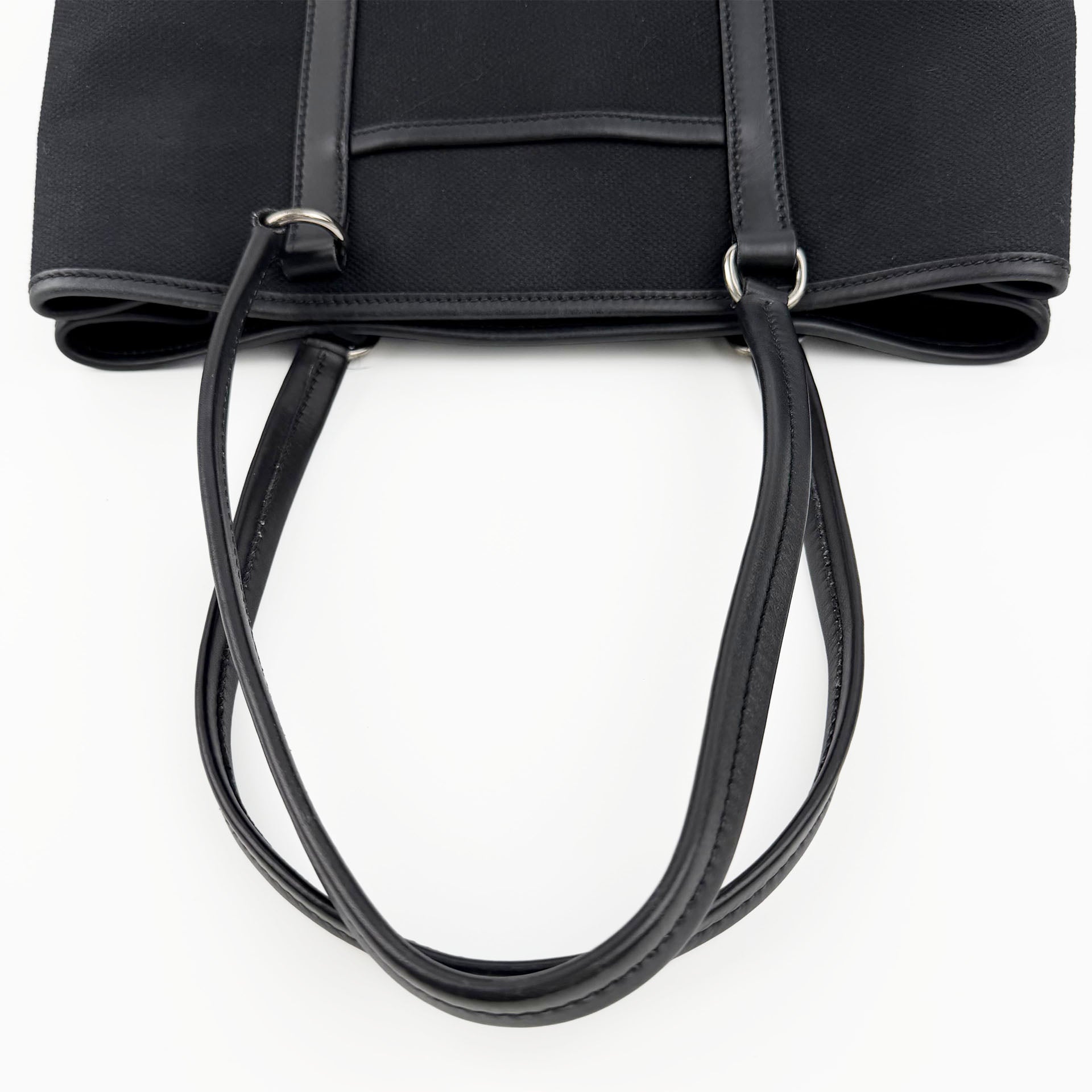 PRADA プラダ トートバッグ キャンバス ブラック ヴィンテージ レディース 【中古】