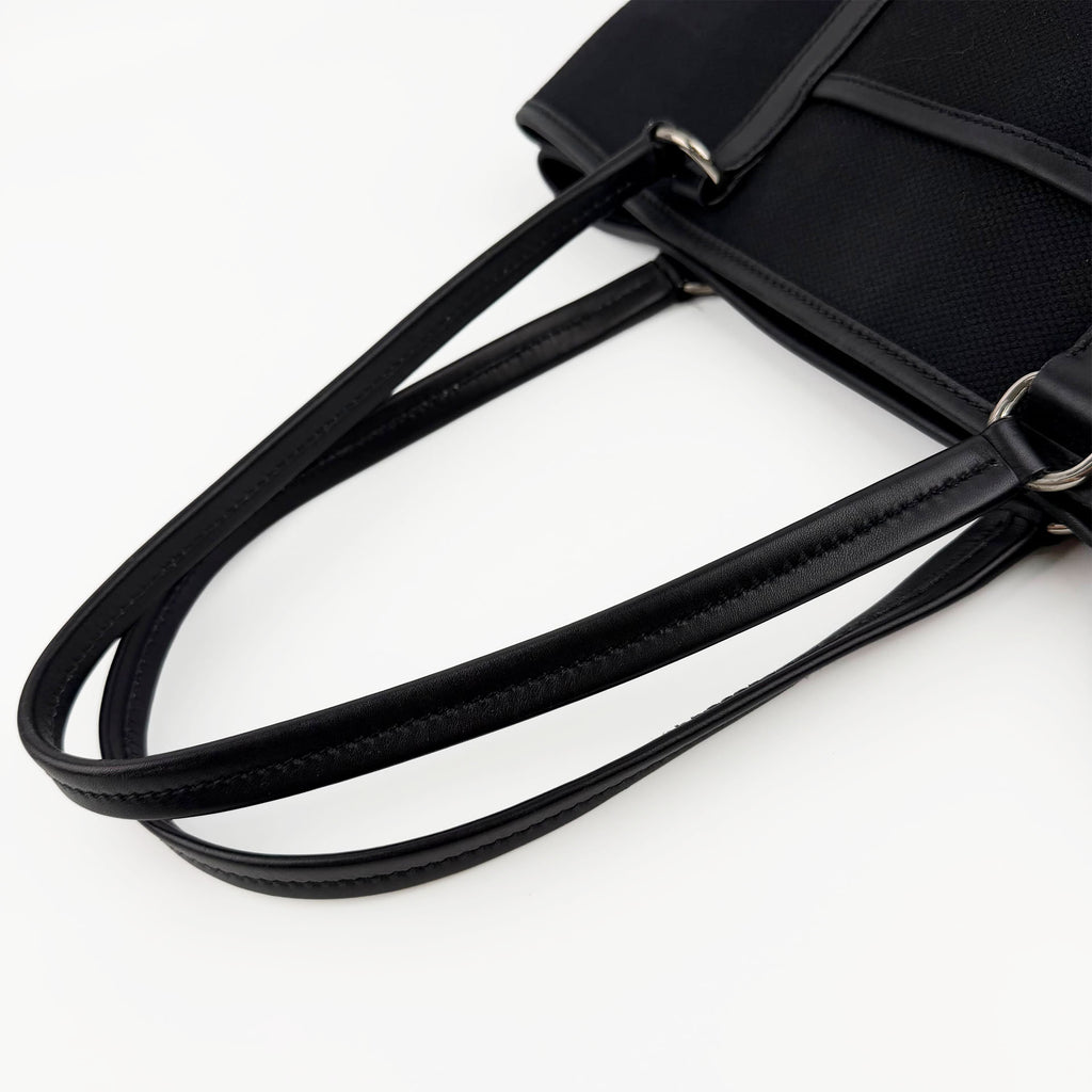 PRADA プラダ トートバッグ キャンバス ブラック ヴィンテージ レディース 【中古】