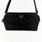 PRADA プラダ ショルダーバッグ ブラック ナイロン ヴィンテージ レディース 【中古】