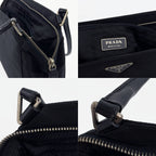 PRADA プラダ ショルダーバッグ ブラック ナイロン ヴィンテージ レディース 【中古】