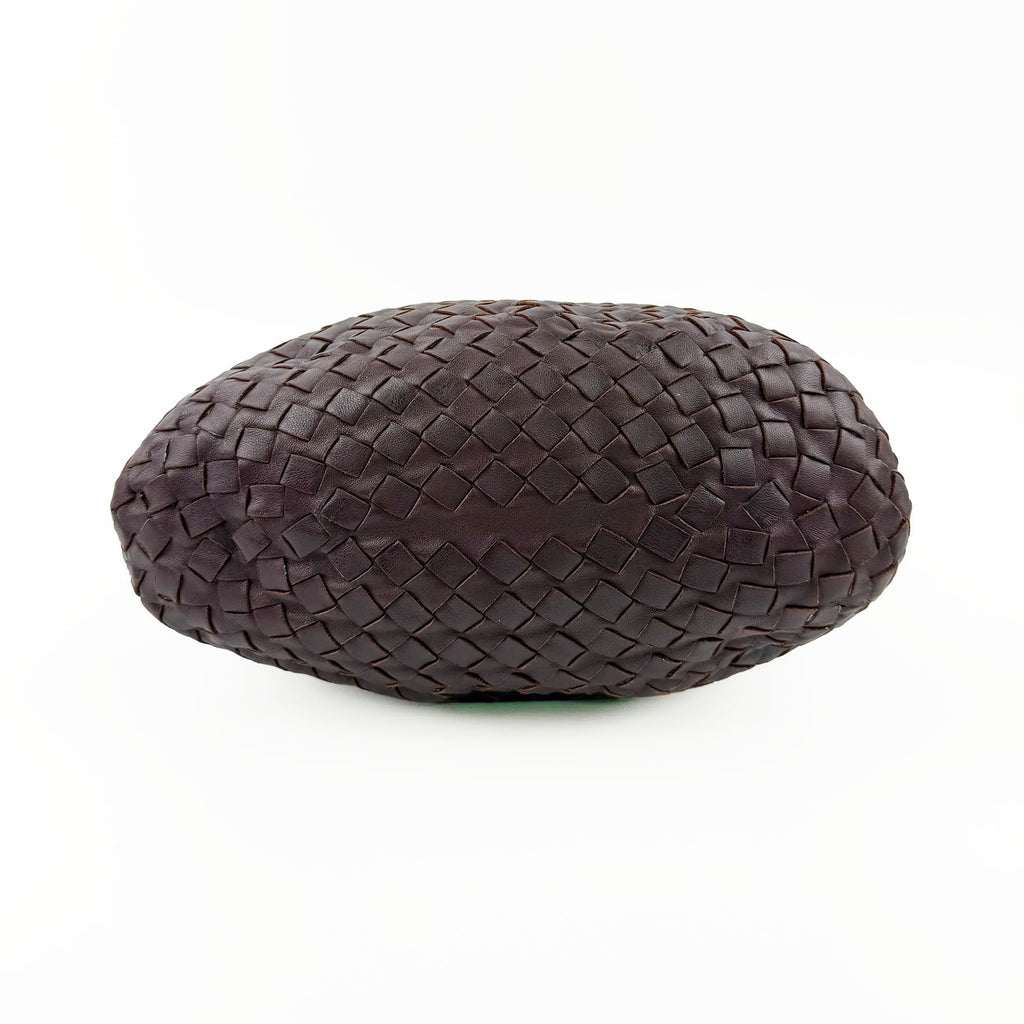 Bottega Veneta ボッテガヴェネタ イントレチャート トートバッグ ショルダーバッグ ボルドー レザー ヴィンテージ レディース 【中古】