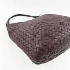 Bottega Veneta ボッテガヴェネタ イントレチャート トートバッグ ショルダーバッグ ボルドー レザー ヴィンテージ レディース 【中古】