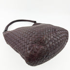 Bottega Veneta ボッテガヴェネタ イントレチャート トートバッグ ショルダーバッグ ボルドー レザー ヴィンテージ レディース 【中古】