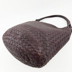 Bottega Veneta ボッテガヴェネタ イントレチャート トートバッグ ショルダーバッグ ボルドー レザー ヴィンテージ レディース 【中古】