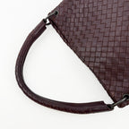 Bottega Veneta ボッテガヴェネタ イントレチャート トートバッグ ショルダーバッグ ボルドー レザー ヴィンテージ レディース 【中古】