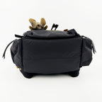 BURBERRY バーバリー Rucksack ラックサック クマ ベア キーチャーム バックパック リュックサック ブラック ナイロン レザー ヴィンテージ レディース 【中古】